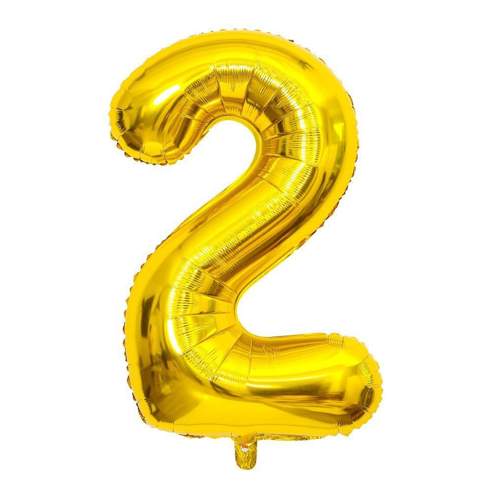 40" Gold Number Foil Balloon