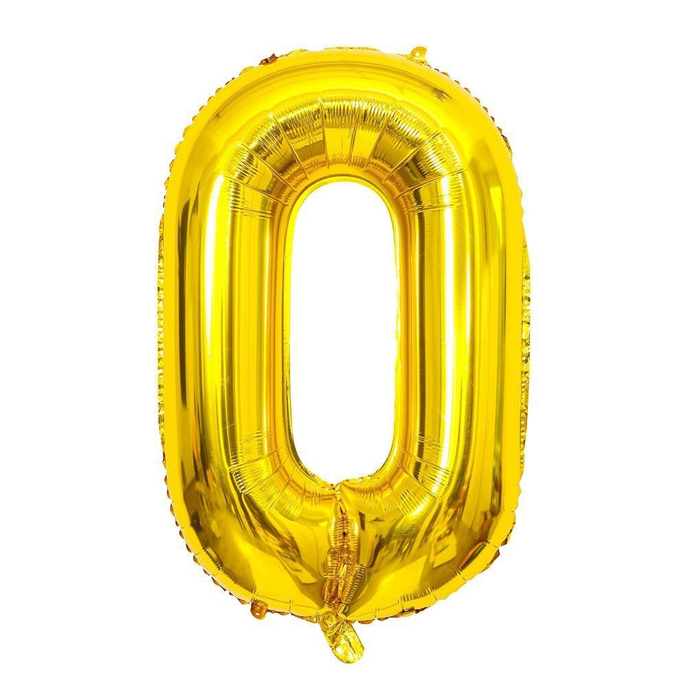 40" Gold Number Foil Balloon