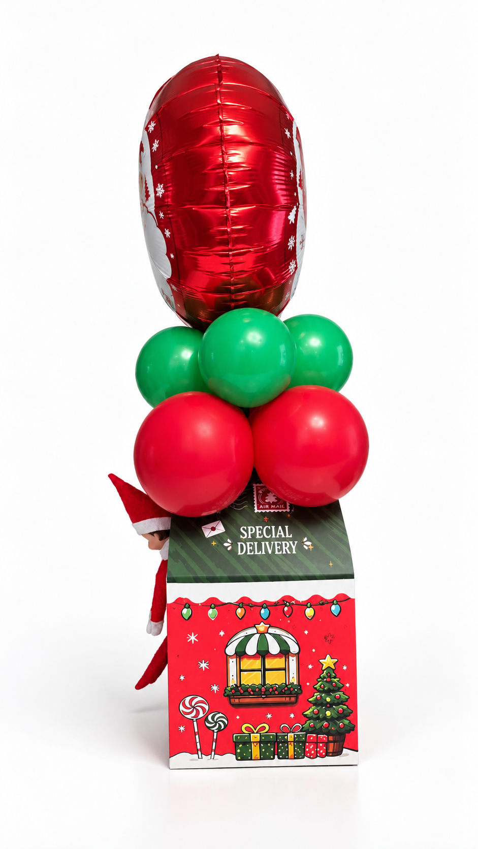 Elf Returns Personalized Balloon Set