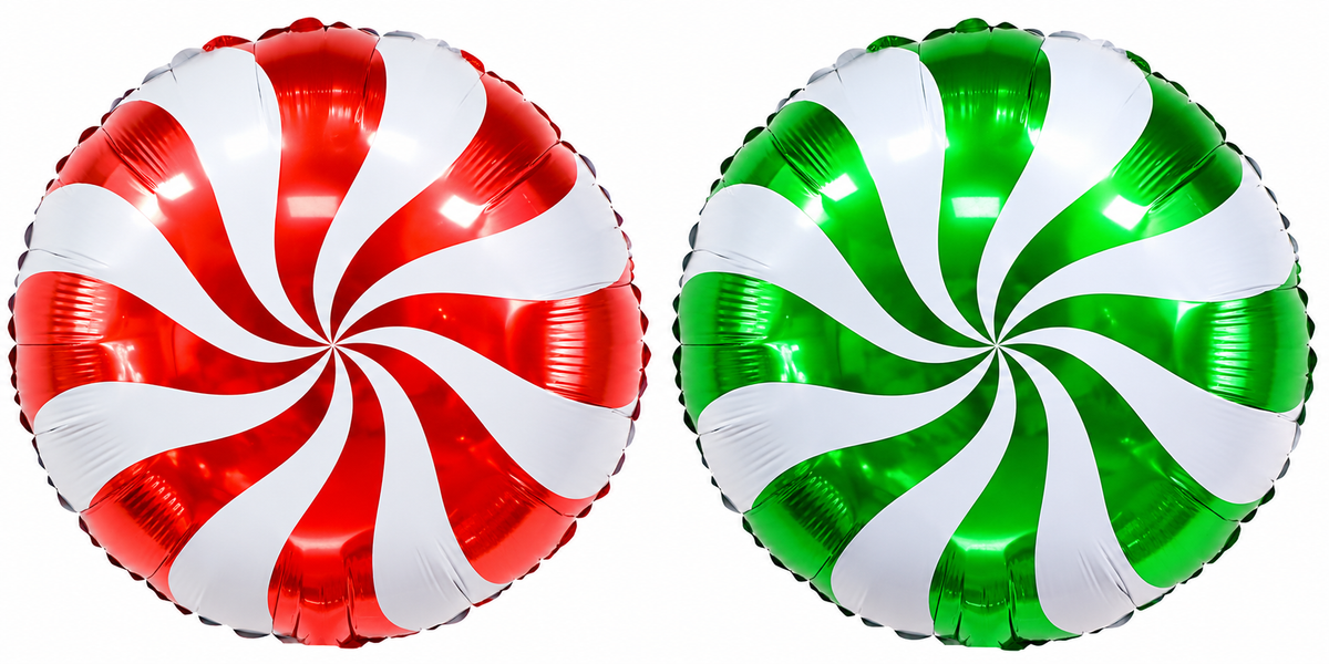 18" Peppermint Candy Foil Balloon