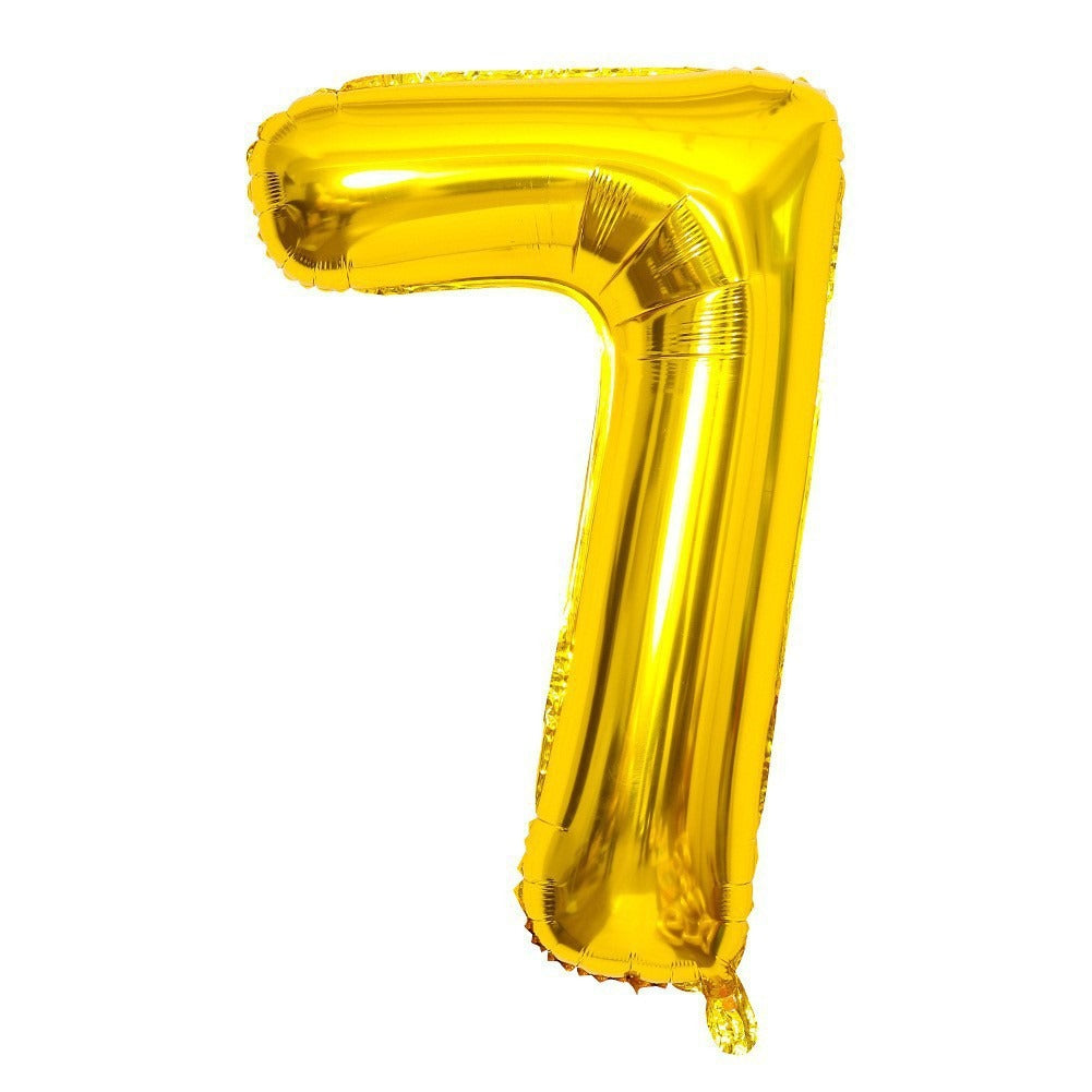 40" Gold Number Foil Balloon